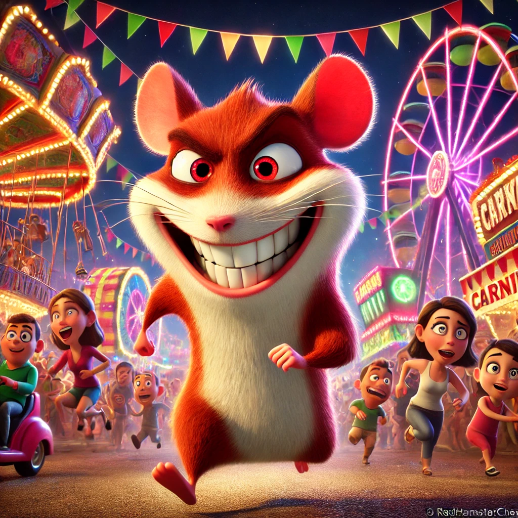 RedHamsterCheese causing trouble at the carnival